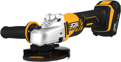JCB 18V Cordless Angle Grinder with 2x 5.0Ah Lithium-ion battery and 2.4A charger in L-Boxx 136 Case | Shop Online