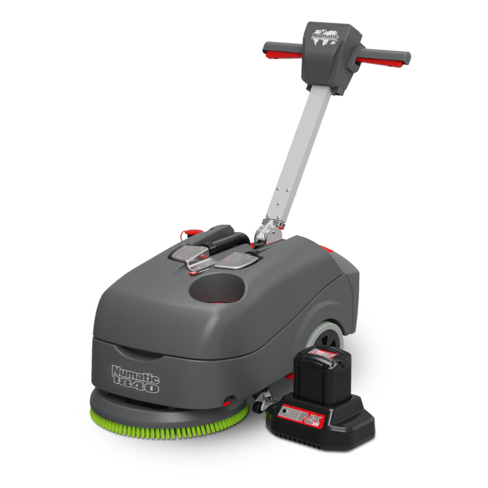 Numatic Battery Scrubber Dryer TTB1840NX With Charger  + 1 Battery