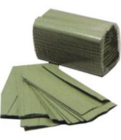 Paper Hand Towels C Fold - Green PK2520