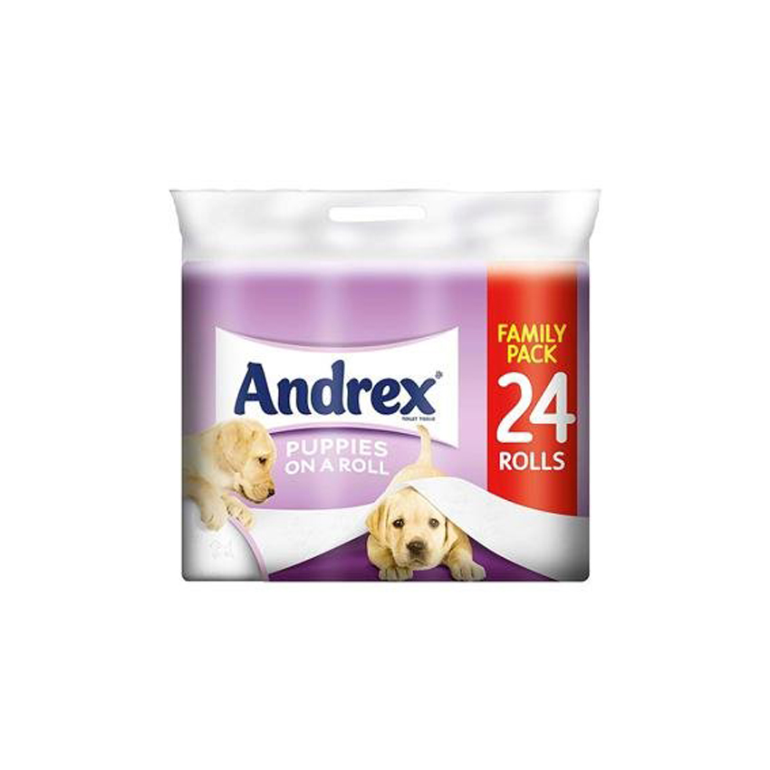 Andrex Toilet Roll Puppies On A Roll 24 Roll Image 2 Thumbnail